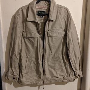 Men's Eddie Bauer 100% Cotton Khaki Jean Jacket